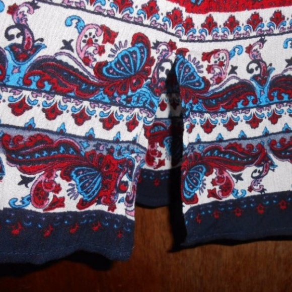 Womens Bila Short Crinkle Rayon India Skirt Large - Picture 4 of 7